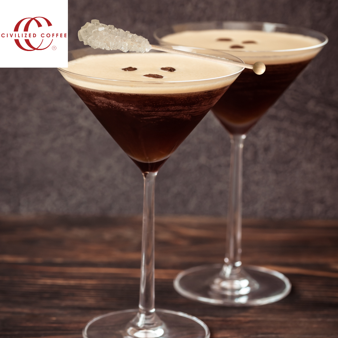 Espresso Martini Accompaniment with Civilized Coffee Sugar Sticks