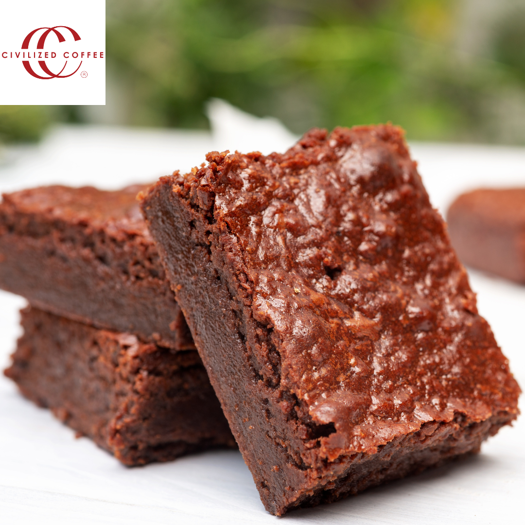 Fudgy Espresso Brownies Recipe with Civilized Coffee Espresso Powder