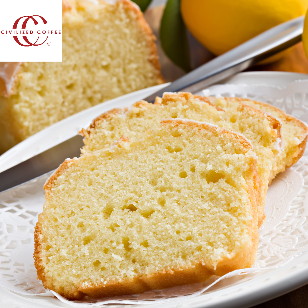 Lemon Pound Cake Recipe with Civilized Coffee Lemon Zest Granules