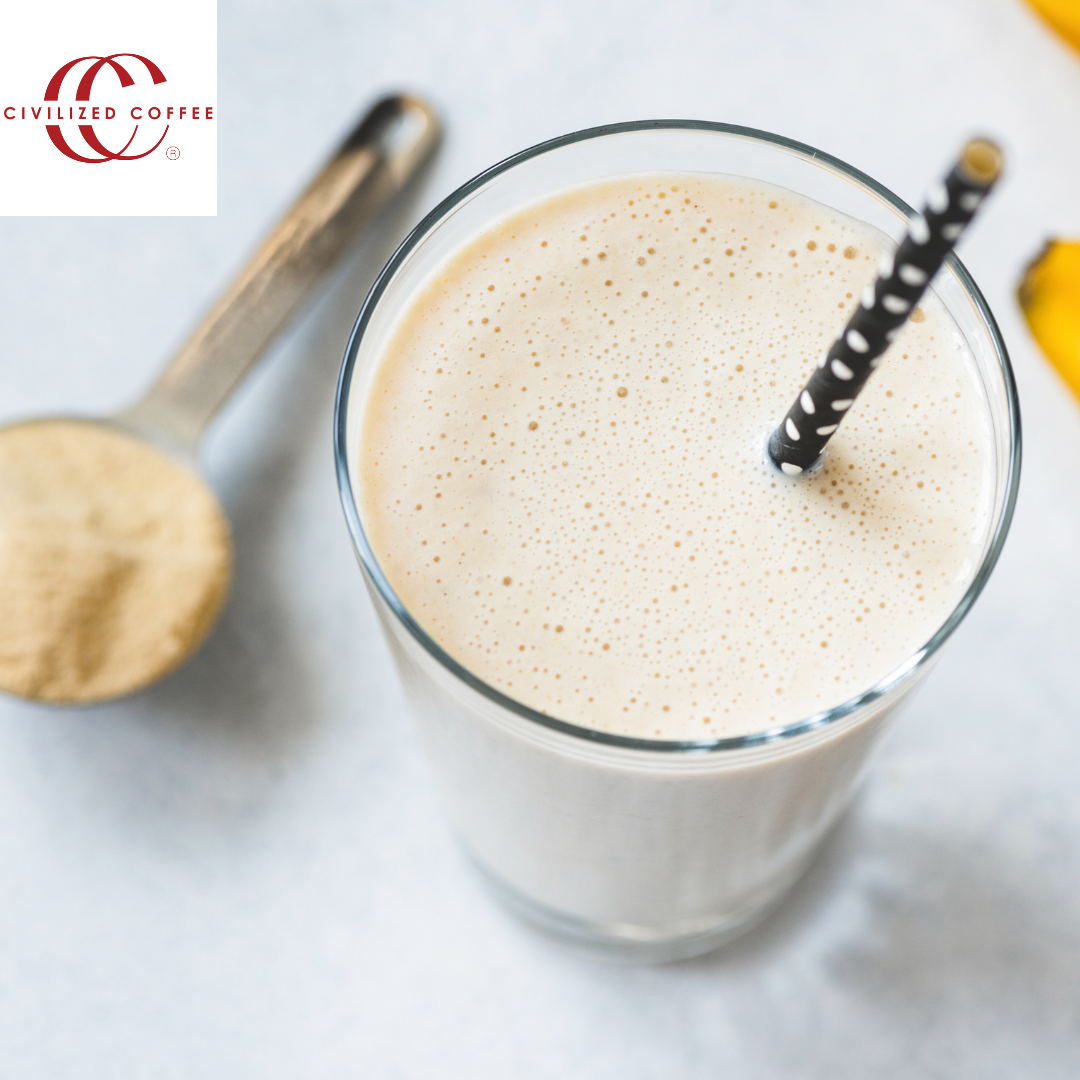 Proffee Protein Shake Recipe with Civilized Coffee Instant Cold Brew Coffee