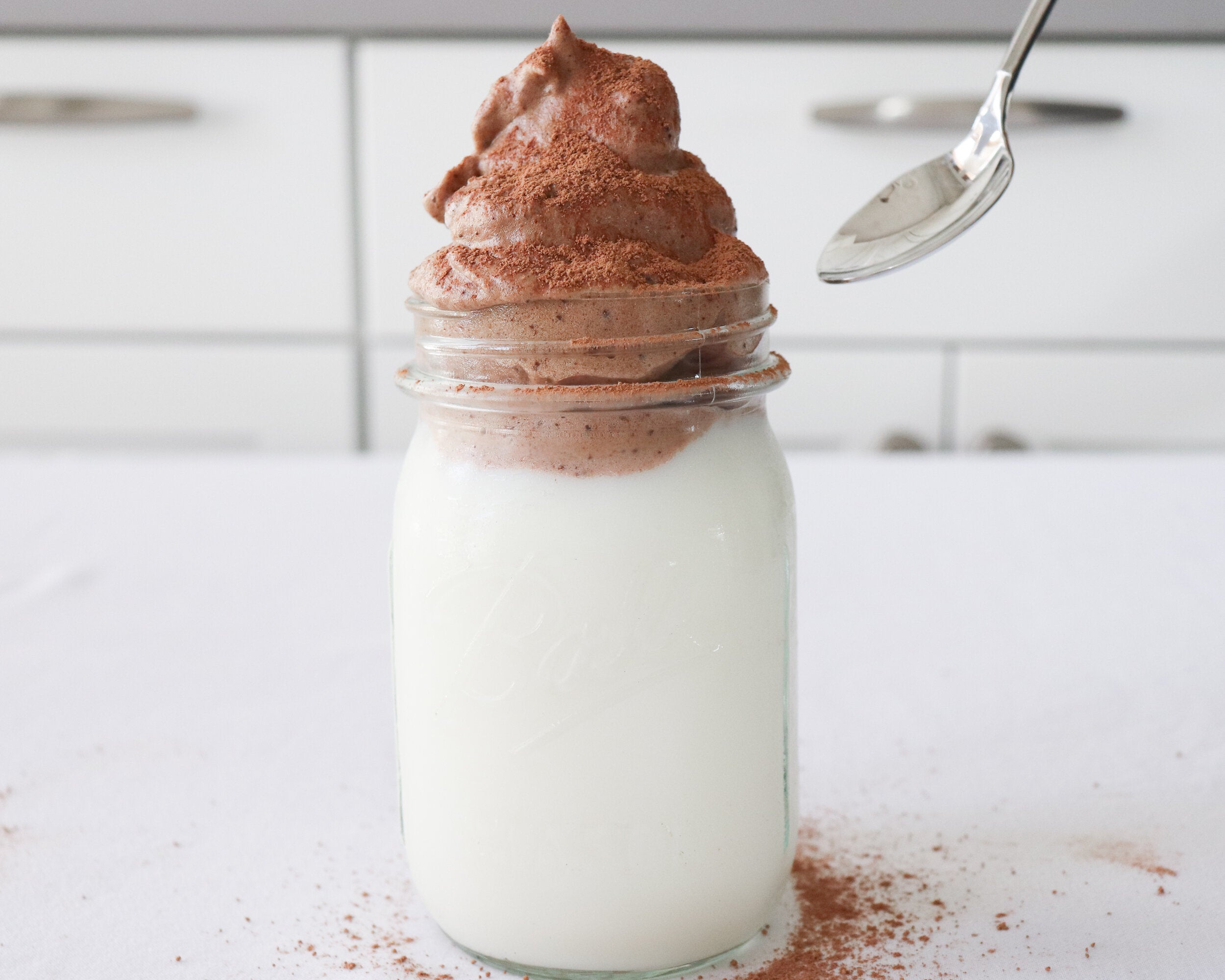 Caffeine-Free? Try Out Whipped Dalgona Chocolate Milk