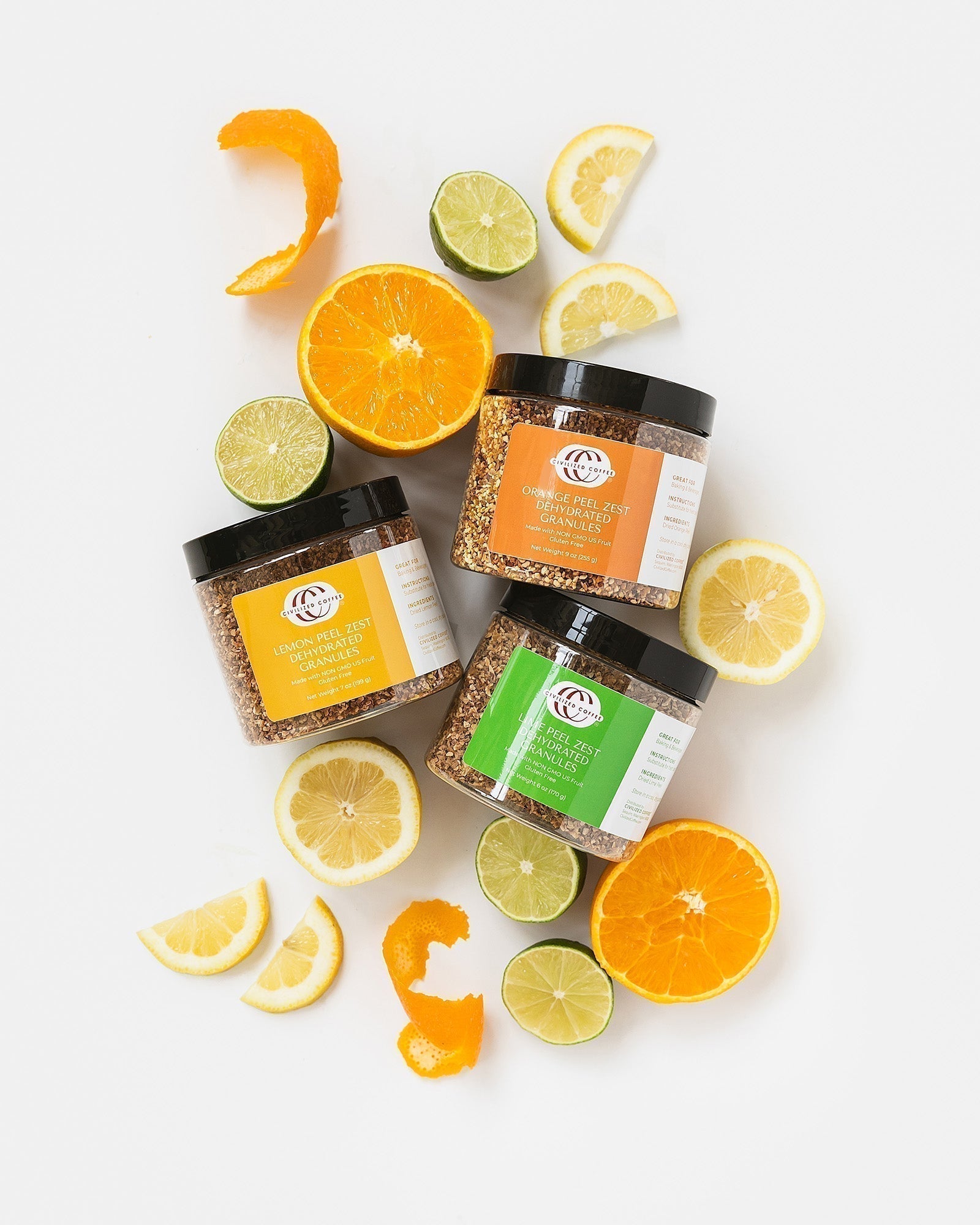 Discover the Zesty Delight: Civilized Coffee's New Dried Lemon, Lime, and Orange Zest