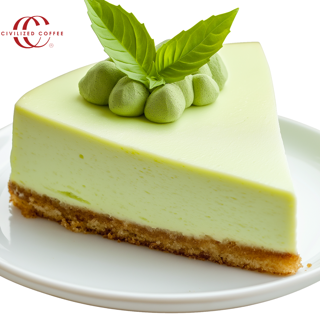 Green Tea Cheesecake Recipe with Civilized Coffee Instant Assam Green Tea Powder