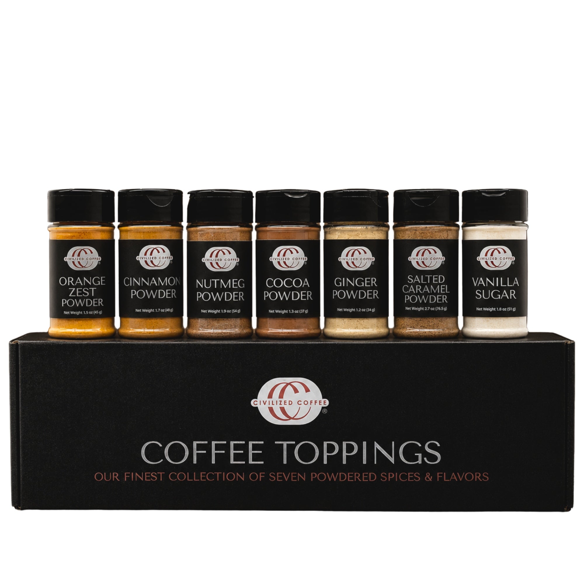 Premium Coffee Toppings Assortment Gift Box | Civilized Coffee