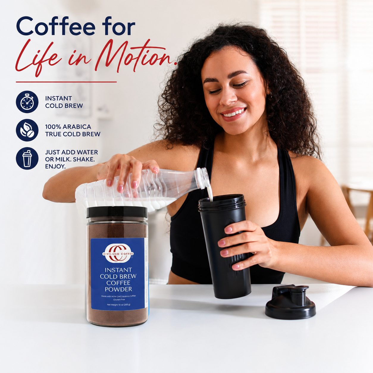 Civilized Coffee Instant Cold Brew Coffee & Shaker Gift Box