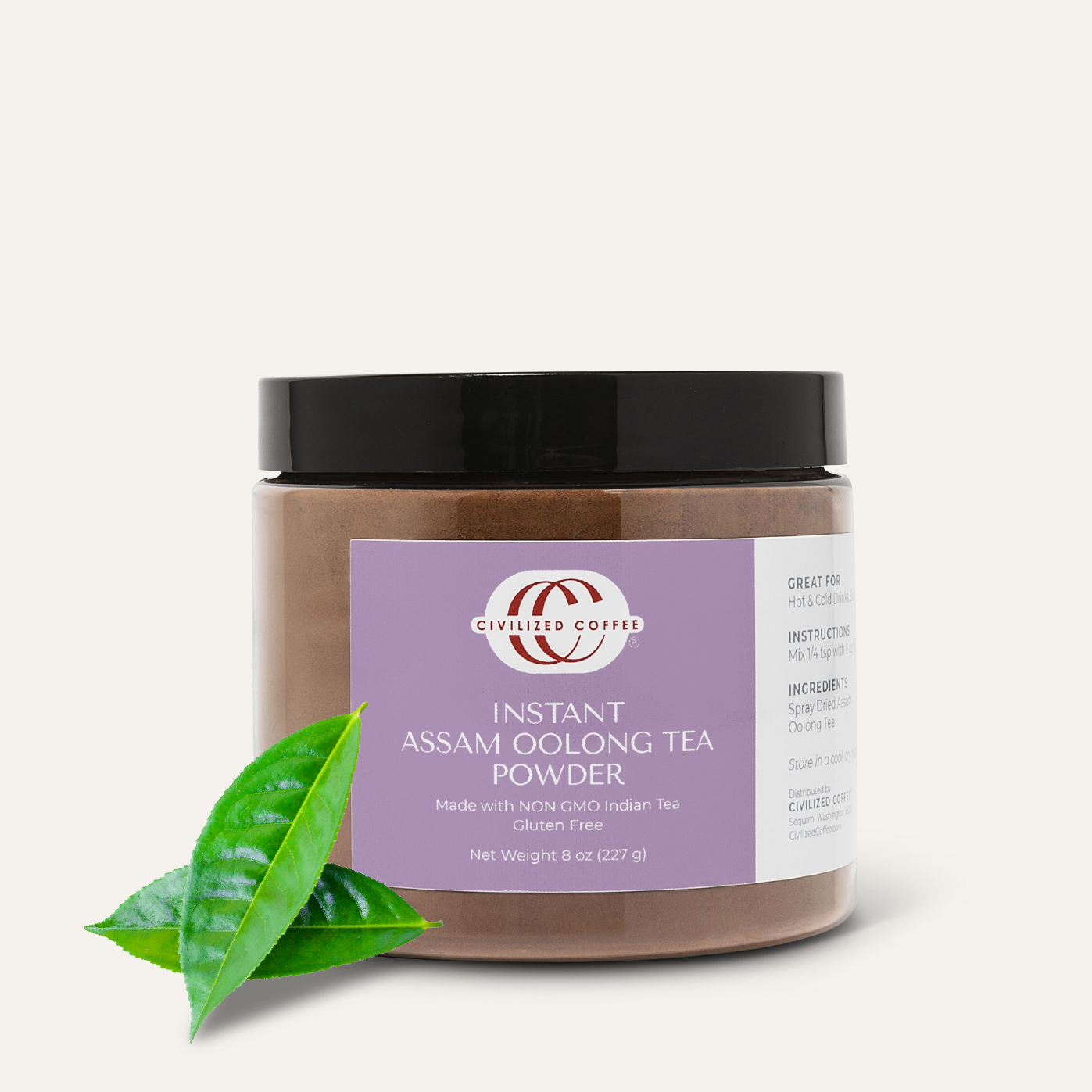Instant Oolong Tea Powder Assam (8 oz)