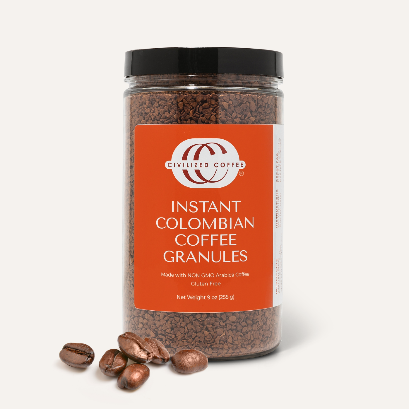 Instant Colombian Coffee Granules | Civilized Coffee