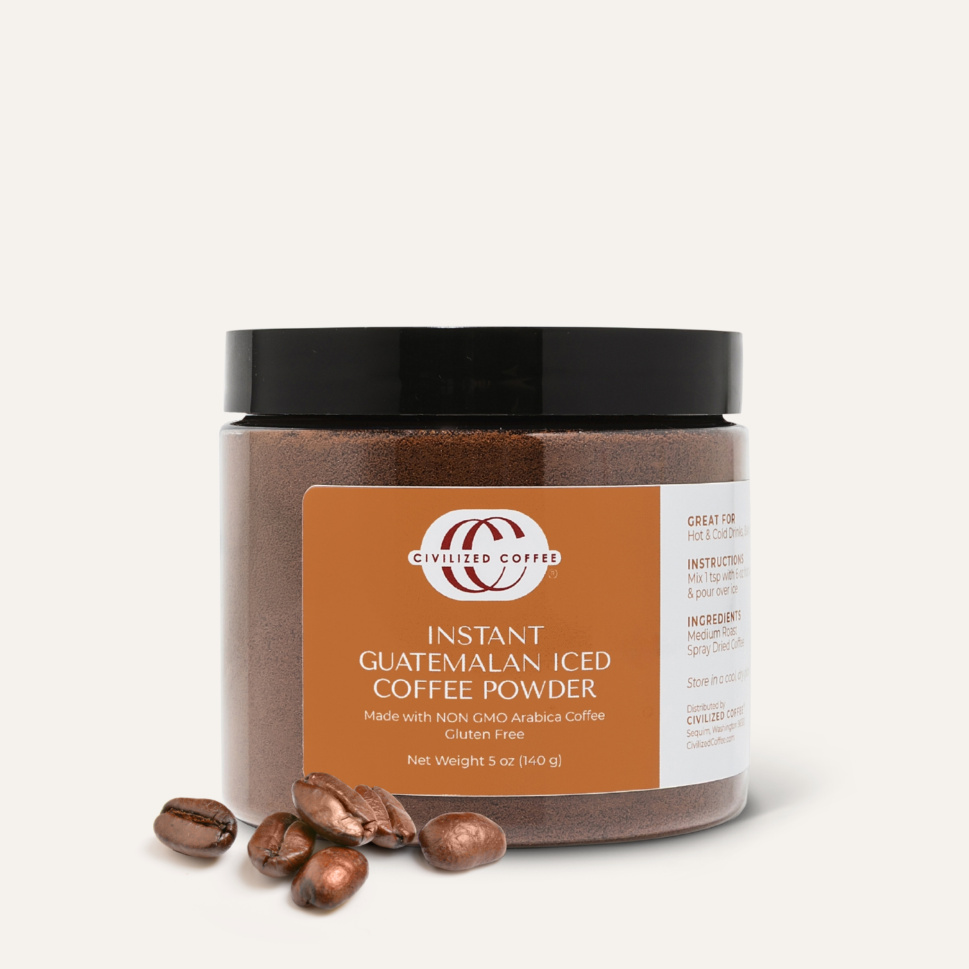 Instant Iced Coffee Powder Guatemalan