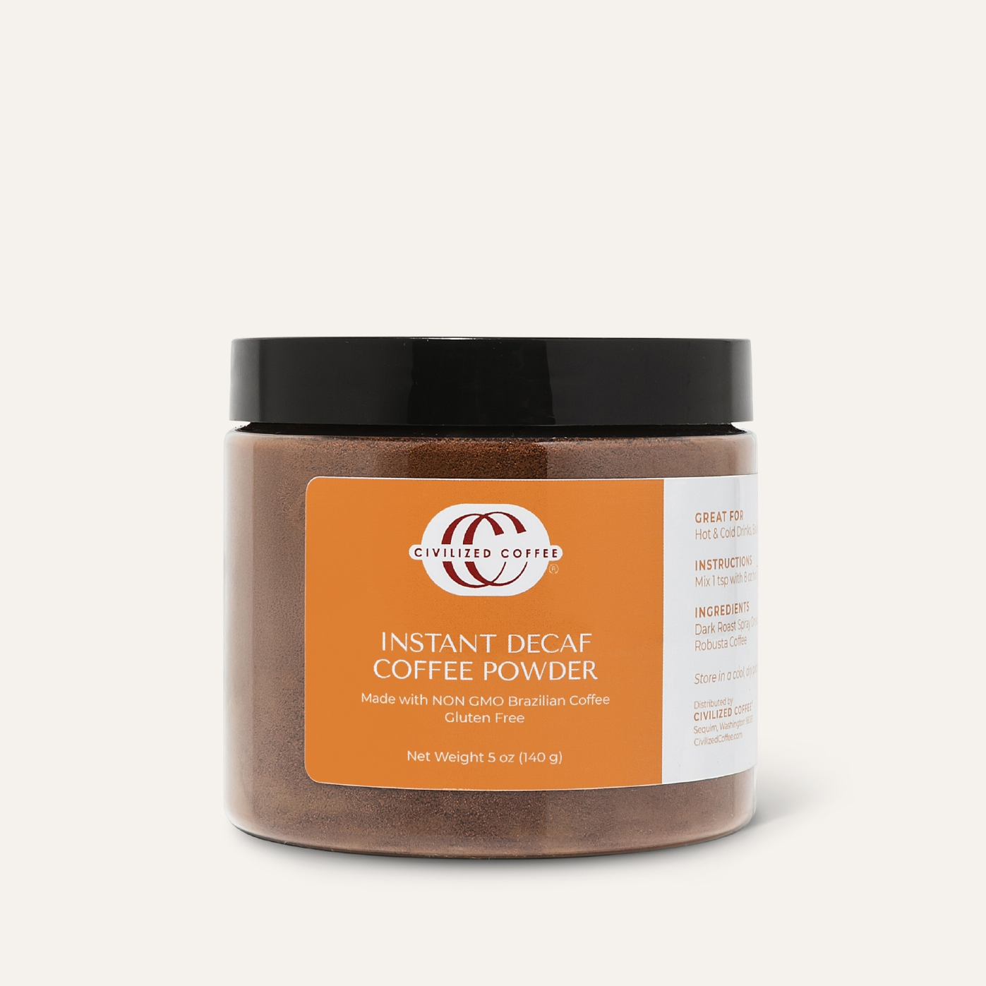 Instant Decaf Coffee Powder