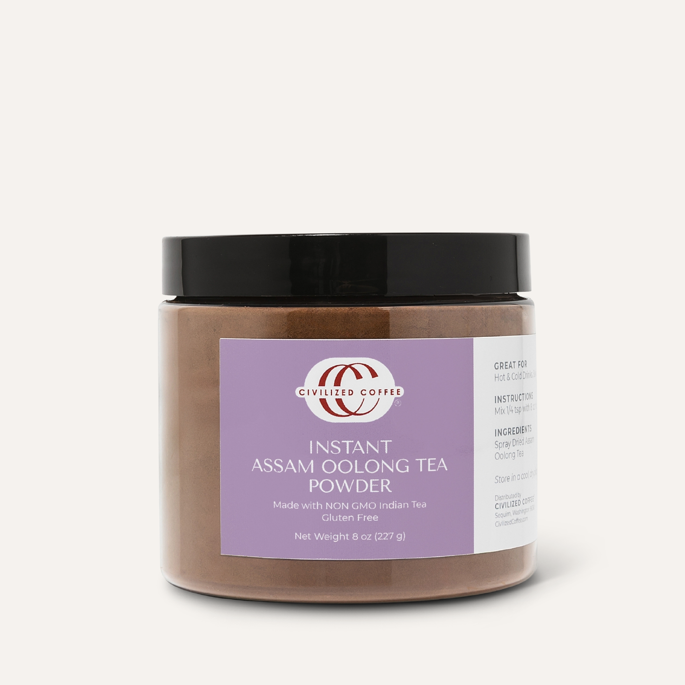 Instant Oolong Tea Powder Assam (8 oz)